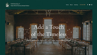 Event Production website templates - Party Rentals Company
