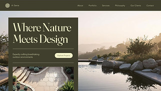 Architecture website templates - Landscape Architecture Firm (Organic)