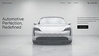 産業 サイトテンプレート - Car Detailing (Solid)