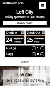 Mẫu trang web Căn hộ và Nhà trọ – Công ty cho thuê kỳ nghỉ