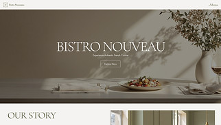 Restaurant website templates - French Bistro (Sophisticated)