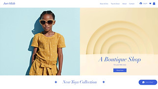 Template Bambini per siti web - Negozio di abbigliamento per bambini
