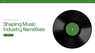 Music Industry website templates - Music PR Agency (Vibrant)