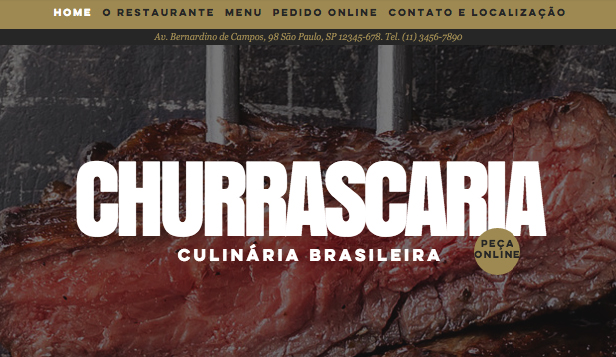Restaurantes e Comida website templates – Churrascaria