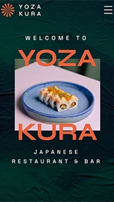 ร้านอาหาร & อาหาร รูปแบบเว็บไซต์ – Japanese Restaurant