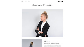 패션 웹 사이트 템플릿 – 자칭모델의 패션 블로그