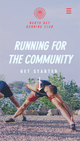 Mẫu trang web Tổ chức sự kiện – Câu lạc bộ điền kinh