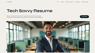 Portfolio & CV website templates - Professional CV (Modern)