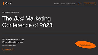 Eventos plantillas web – Conferencia de marketing