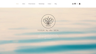 Wellness website templates - Yoga Studio