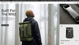 เทมเพลตเว็บไซต์ ทั้งหมด - Backpack Store (Rugged)