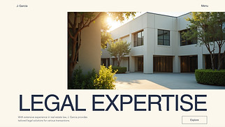 Business website templates - Real Estate Attorney (Professional)