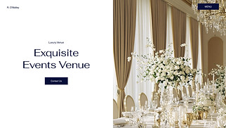 Events website templates - Banquet Hall (Luxurious)