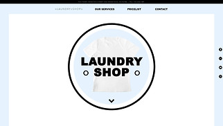 商業網站範本- 洗衣店