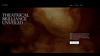 Performing Arts website templates - Actor Stage Designer Portfolio (Elegant)