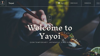 餐廳及食物網站範本- Japanese Restaurant