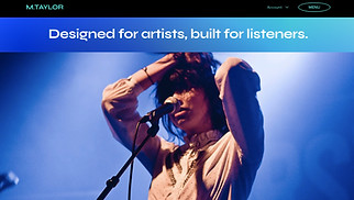 Venues website templates - Music Venue (Vibrant)
