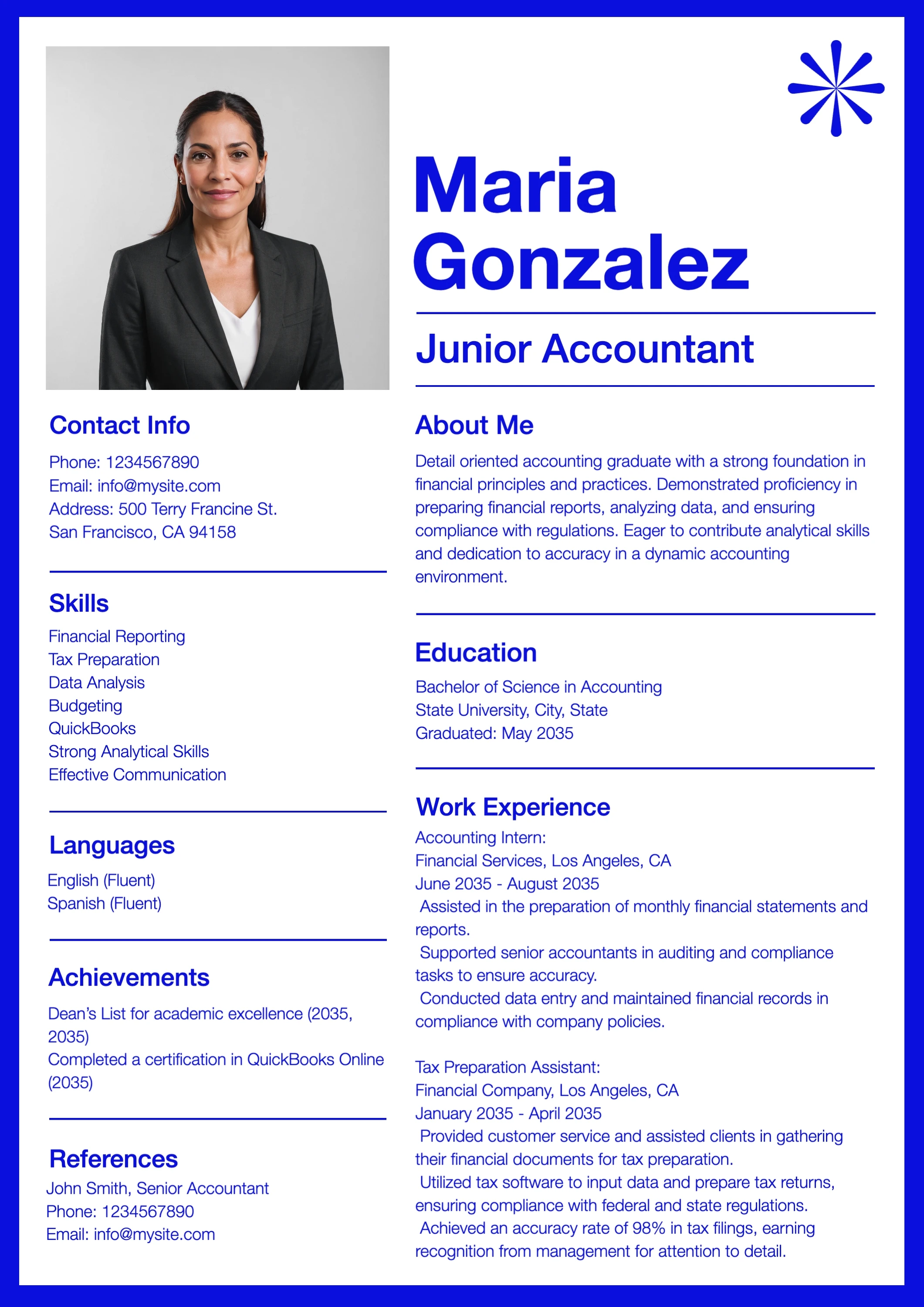 Professional Modern  College  Resume