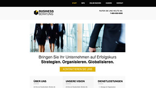 Unternehmen Website-Vorlagen - Unternehmensberatung