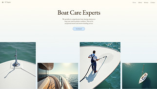 Industrial website templates - Boat Cleaning Service (Fresh)