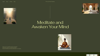 Religion website templates - School of Buddhism (Simple)