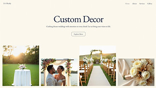 Weddings website templates - Wedding Planner (Romantic)