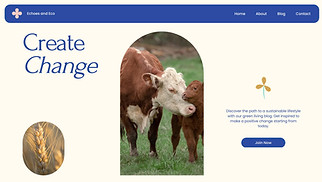 Blog website templates - Sustainable Living Blog (Colorful)
