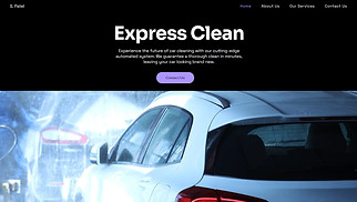 Industrial website templates - Drive-Through Car Detailing (Dark)