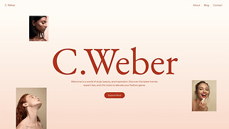 Blog website templates - Personal Blogger (Ethereal)