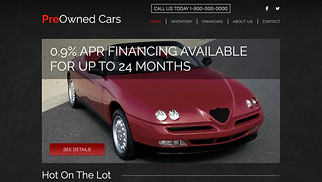 Automotive & Cars website templates -  Car Dealership