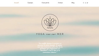 Templates de sites web Bien-être - Studio de yoga