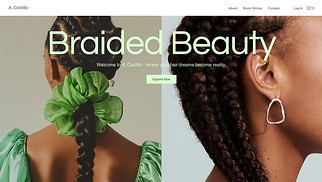 Beauty & Hair website templates - Hair Braids Salon (Energetic)