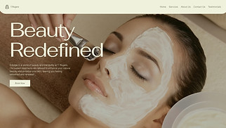 Makeup & Cosmetics website templates - Beauty Treatment Clinic (Elegant)