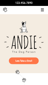 Mẫu trang web Thú cưng và Động vật – Người dắt chó