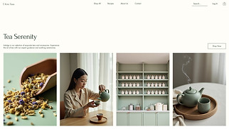  website templates - Tea Shop (Fresh)
