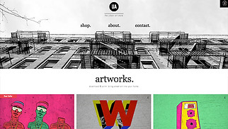 เทมเพลตเว็บไซต์ ศิลปะสร้างสรรค์ - ร้านจำหน่ายผลงาน