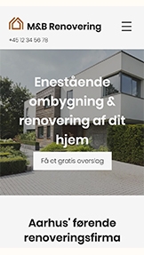 Virksomheder hjemmesideskabeloner – Boligrenoveringsfirma