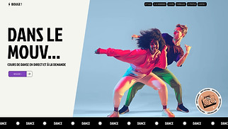 Templates de sites web Tous - Cours de danse en ligne