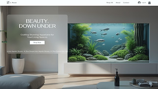 eCommerce website templates - Aquarium Manufacturer (Modern)