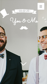 이벤트 카테고리 템플릿 – 다정한 연인의 웨딩사이트