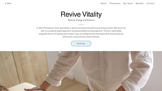  website templates - Chiropractor Clinic (Energetic)