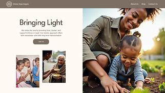 Non-Profit website templates - Christian Charity Organization (Warm)