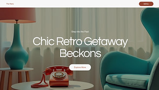Hotels & B&Bs website templates - Retro Hotel (Retro)