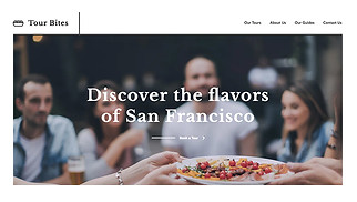 Travel Services website templates - Food Tour Company