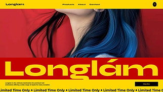 Beauty & Hair website templates - Hair Extensions Online Store (Red)