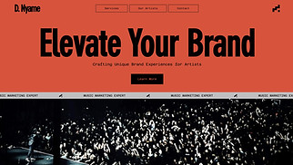 Music website templates - Music Marketing Agency (Bold)
