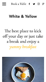 Mẫu trang web Cafe và Bánh – Quán cà phê