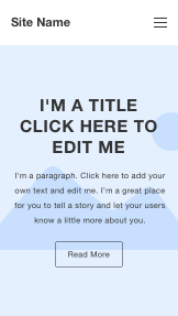 Mẫu trang web Mẫu trống – Bố cục một trang