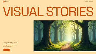 Portfolios website templates - Digital Illustrator (Vibrant)