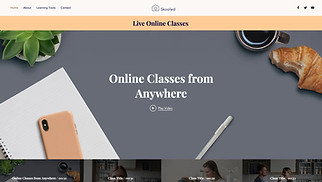 オンライン教育 サイトテンプレート - オンラインスクール 